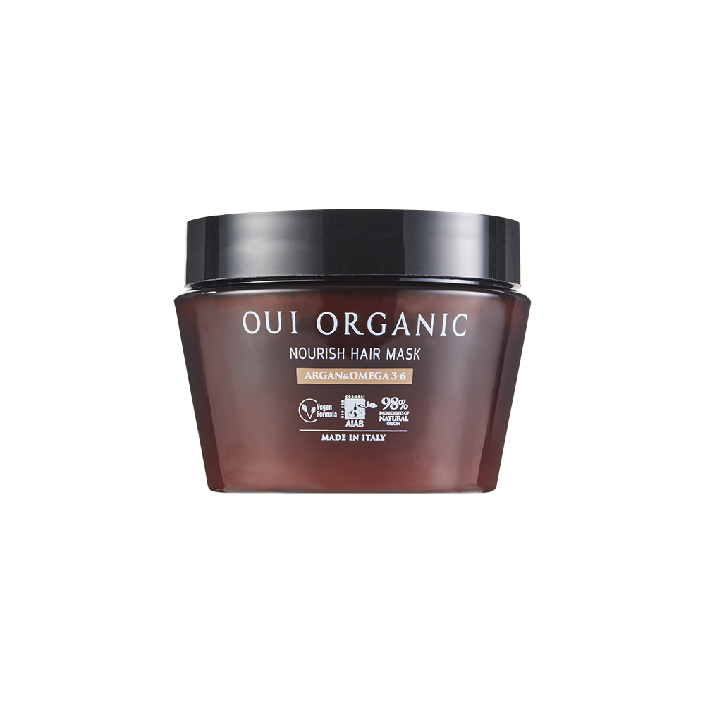 無矽靈沙龍級有機護髮膜推薦:Oui Organic唯有機 義大利堅果OMEGA柔順護髮膜