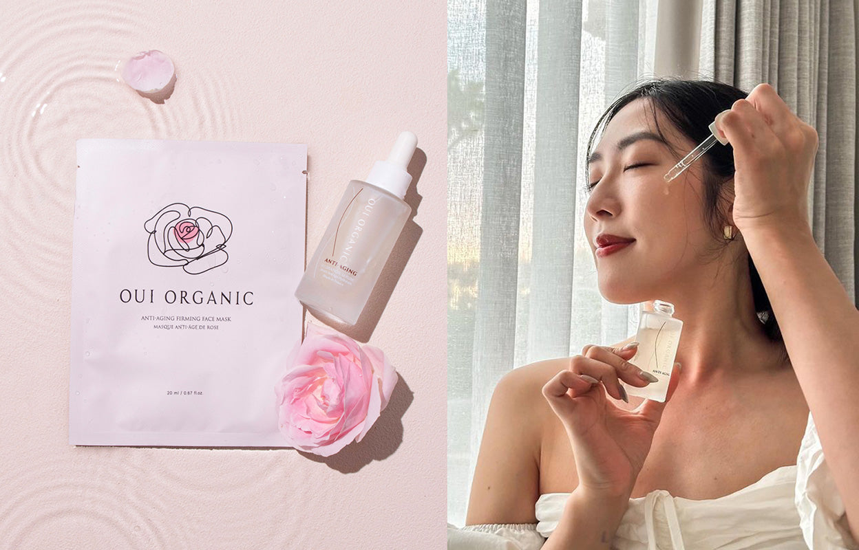 真實見證！7天透亮有感：從乾荒、細紋到澎潤透亮，OUI ORGANIC唯有機「極緻逆齡玫瑰雙精萃」重拾自信光采