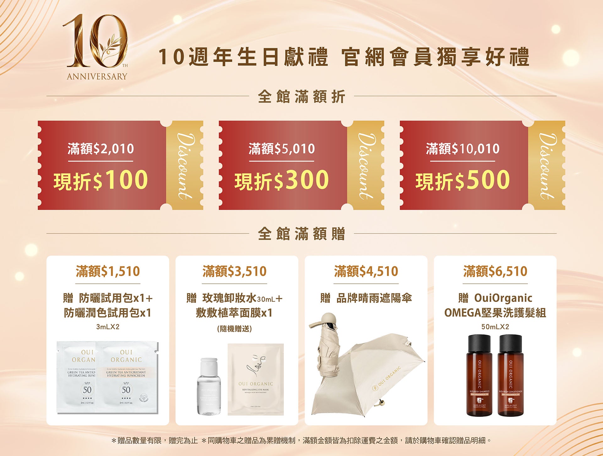 OUI ORGANIC唯有機 10週年生日慶