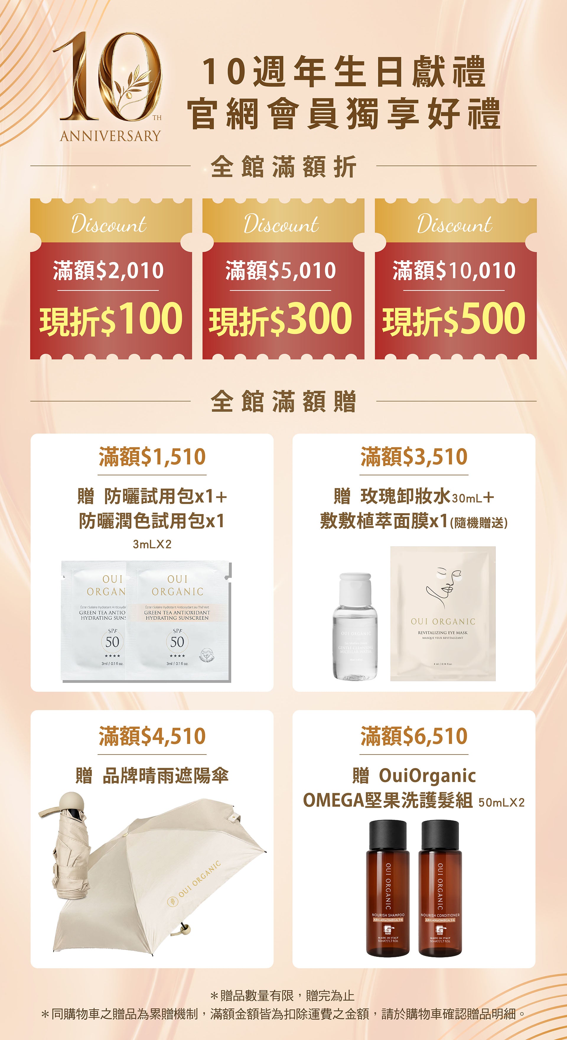 OUI ORGANIC唯有機 10週年生日慶