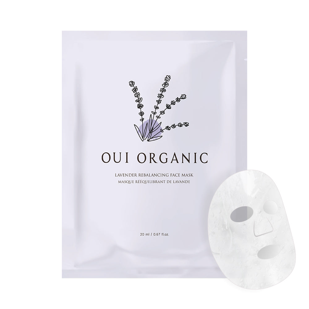 敏感痘痘肌淨化調理面膜推薦：Oui Organic唯有機 薰衣草淨透控油面膜