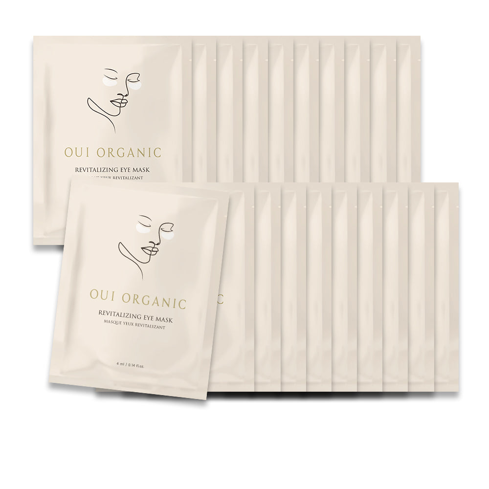 敏感肌眼膜推薦：Oui Organic唯有機 舒壓晶亮彈潤眼膜 多入組