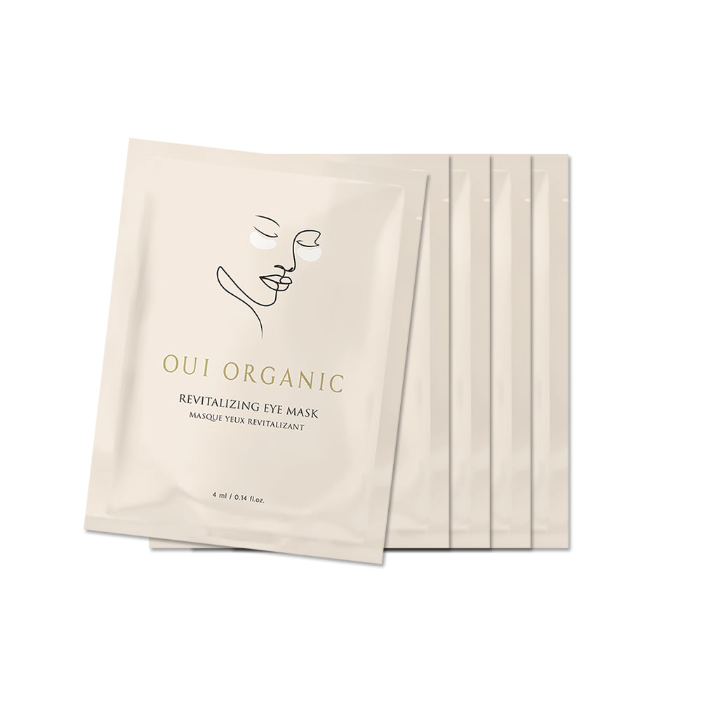 眼膜推薦：Oui Organic唯有機 舒壓晶亮彈潤眼膜-多入組