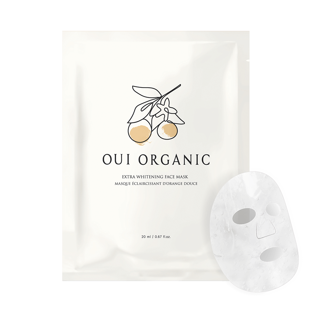 敏感肌曬後美白面膜推薦：Oui Organic唯有機 甜橙淨白極光面膜