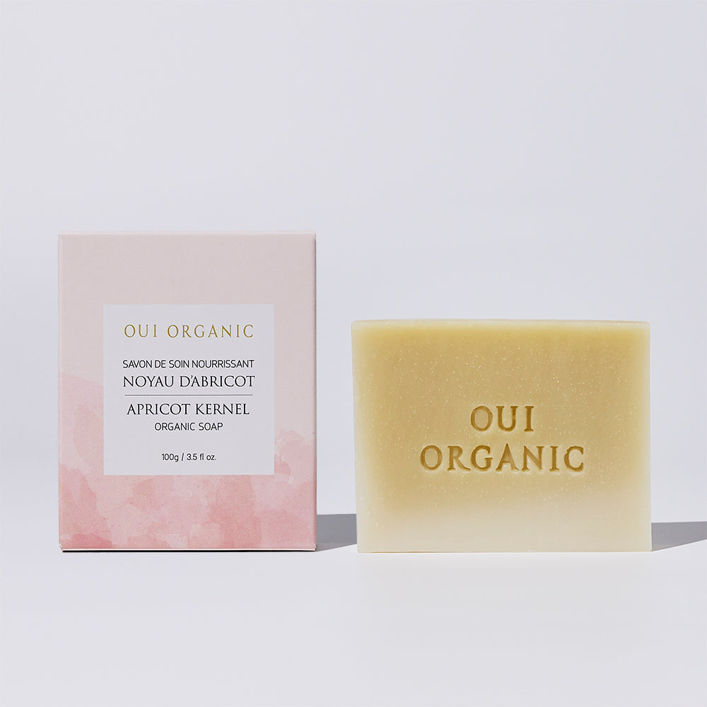 敏感肌手工皂推薦：Oui Organic唯有機 柔嫩滋養植萃手工皂-杏桃核仁(無香精)